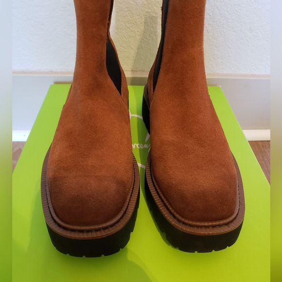 Sam Edelman Laguna bootie in brown leather womens shoes size 5.5 - Picture 4 of 16